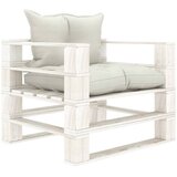  Vrtna sofa od paleta s bež jastucima drvena | shoptok.hr