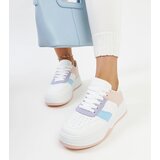 Gemre White and pink sneakers on a thicker sole Rafida | Shoptok.si