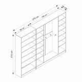 Hanah home noah - 8202 white hall stand | Eponuda.com