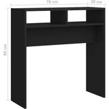  Konzolni stol crni 78 x 30 x 80 cm od konstruiranog drva | Eponuda.com