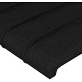  LED uzglavlje crno 90x5x118/128 cm od tkanine | shoptok.hr