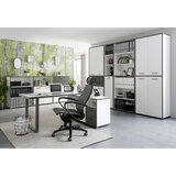 Mömax Kotna Pisalna Miza Keflavik, Siva, Bela | Shoptok.si