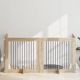  Vrata za pse s postoljem 4 pcs Hrast sonoma 100 x 100 cm | Shoptok.si