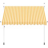 Tenda na ručno uvlačenje 300 cm narančasto-bijela prugasta | Eponuda.com