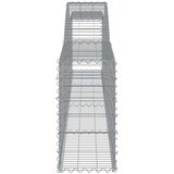  Lučne gabionske košare 4 kom 400x30x60/80 cm pocinčano željezo | shoptok.hr