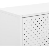  Visoka komoda bijela 80 x 35 x 135 cm čelična | shoptok.hr