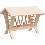  Hranilica za sijeno za zečeve 44x33x33 cm masivna jelovina | shoptok.hr