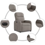  Električni naslonjač od tkanine smeđesivi | shoptok.hr
