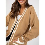 RUE PARIS Sweater-LC-SW-0333.06X-dark beige | Shoptok.si