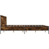  Okvir kreveta boja hrasta 140x190 cm konstruirano drvo i metal | shoptok.hr