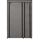 vidaXL zložljiva garderobna omara blago 110x45x175 cm siva | Shoptok.si