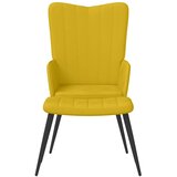  Stolica za opuštanje s osloncem za noge boja senfa baršunasta | shoptok.hr