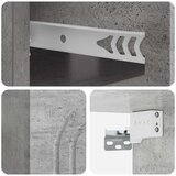  Stenski nočni omarici Betonsko siva 49 x 34,5 x 20 cm, (5000209849) | Shoptok.si
