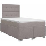  Boxspring krevet s madracem Sivosmeđa 120 x 190 cm Tkanina | shoptok.hr