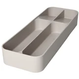 Siv plastičen organizator za pribor 13,5 x 39 cm –