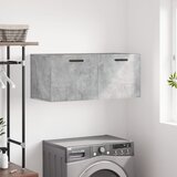  Zidni ormarić boja betona 80x36,5x35 cm od konstruiranog drva | shoptok.hr
