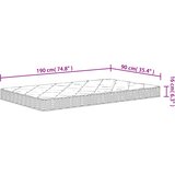  Madrac od pjene srednje mekani 90 x 190 cm za jednu osobu | Eponuda.com
