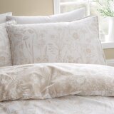 Bianca Bež flanelska posteljina za krevet za jednu osobu 135x200 cm Floral Toile – | shoptok.hr