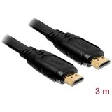 Delock HDMI priključni kabel HDMI-A utikač, HDMI-A utikač 3.00 m crna 82671 HDMI kabel Cijene