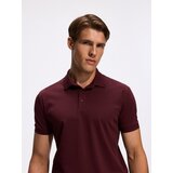 Reserved Pima slim polo majica - boja mahagonija | shoptok.hr
