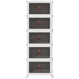  Složiva kutija za pohranu kotačima 5razine 28L 48,5x29,5x139 cm | shoptok.hr