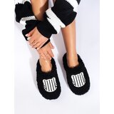 SHELOVET Women's Black Fur Slippers Cijene