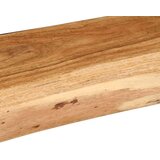 vidaXL Stenske police 2 kosa 100x20x3,5 cm masivni les akacija | Shoptok.si