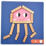 Tooky Toy Tooky igračka puzzle logička igra puzzles magnetske kocke za djecu 49 kom. | shoptok.hr
