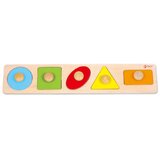 Classic World Klasična svjetska Montessori slagalica za djecu, učenje oblika, figura, boja, 7 dijelova. | shoptok.hr