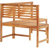  Kotna klop 140 cm trden akacijev les | Shoptok.si