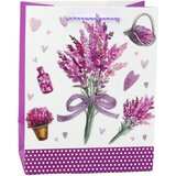  Lavender Paper Gift Bag Glitter Elements 23 x 18 x 10.5 cm | shoptok.hr