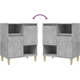  Komode 3 kom siva boja betona 60x35x70 cm od konstruiranog drva | shoptok.hr