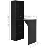  Barski stol s ormarićem crni 115 x 59 x 200 cm | Eponuda.com