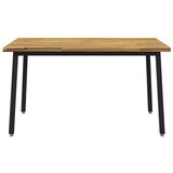  120 x 90 x 75 cm Čvrsto drvo akacije Bijela i crna Pravokutni - Bijela i crna 120 x 90 x 75 cm Živi rub | shoptok.hr