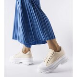 Gemre Beige sneakers on a high platform Kari | shoptok.hr