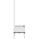  Vrtna sadilica s rešetkom bijela 40 x 40 x 142 cm PP | Eponuda.com