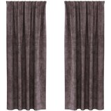  Baršunaste zavjese sa zavjesama 2 pcs Smeđa 225 x 140 cm Baršun | shoptok.hr