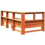  Krevet s regalom za knjige bez madraca 100 x 200 cm od borovine | shoptok.hr