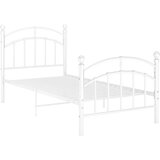  Posteljni okvir bel kovinski 100x200 cm, (20606457) | Shoptok.si