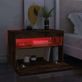 TV omarica 2 kosa z LED lučkami dimljeni hrast 60x35x40 cm, (20733595) | Shoptok.si
