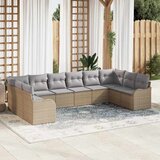  Sjedeća garnitura za vrt Bež 344 x 177,5 x 85 cm poliratan | shoptok.hr