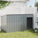  Kućica za pse s krovom antracit 196x91x110 cm pocinčani čelik | shoptok.hr