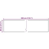  Tepih Print Krema 300 x 80 cm Poliester i PVC - Krema 80 x 300 cm | shoptok.hr
