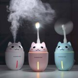 Kivee 3v1 Lučka, vlažilec zraka in ventilator - modra muca | Shoptok.si