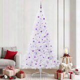  Umjetno božićno drvce Bijela 240 cm PVC i čelik | shoptok.hr