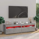 TV ormarići s LED svjetlima 2 kom boja betona 75 x 35 x 40 cm | Eponuda.com