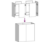  Sadilica crna 80x40x80 cm od hladno valjanog čelika | shoptok.hr