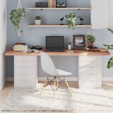 vidaXL Mizna plošča svetlo rjava 200x60x6 cm obdelana trdna hrastovina | Shoptok.si