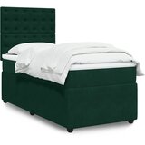 Box spring krevet s madracem tamnozeleni 90x190 cm baršunasti | shoptok.hr