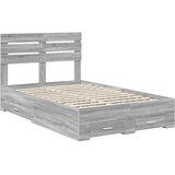  Krevetna konstrukcija s ladicama Siva Sonoma 120 x 190 cm 196 x 123 x 100 cm | Shoptok.si